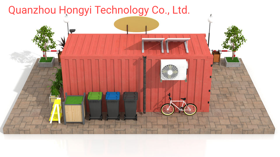 High Quality Corrugated Container Prefabricated House Mobile Flower Shop Kiosk Cafe