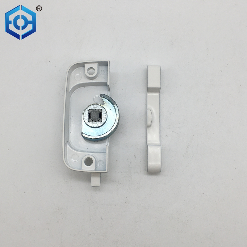 American Zinc Alloy Push-Pull Square Handle Crescent Sliding Door and Window Lock