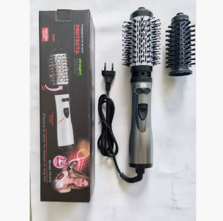 2-in-1 Automatic Hair Curler and Straightener, Multifunction Hot Air Brush with Constant Temperature, Volumizing and Hair-Protecting Design