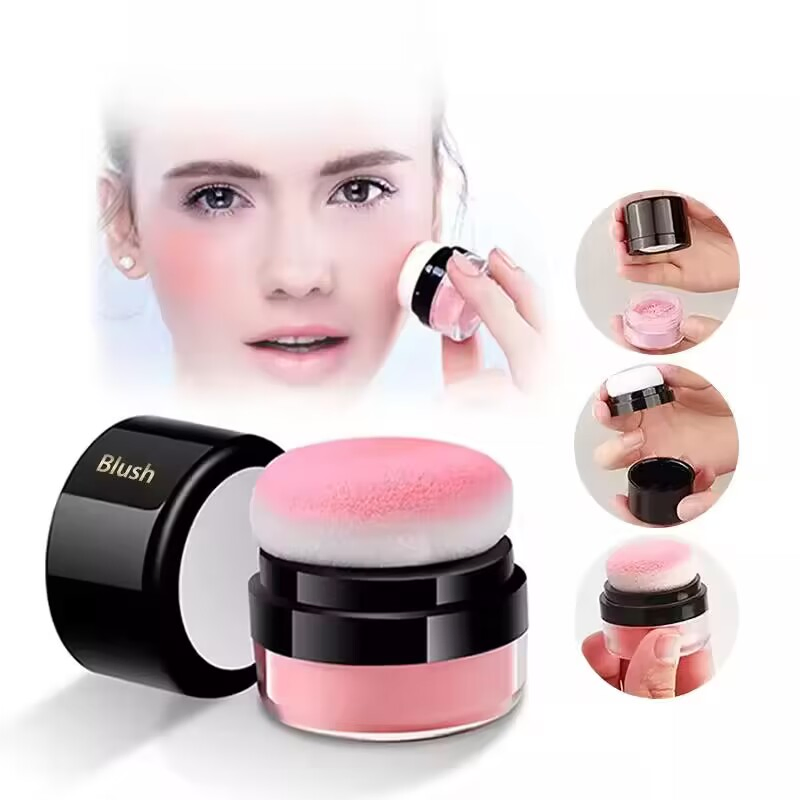 Cosmetics Powder Blusher Private Label 4 Colors Vegan Pigmented Blush Powder Pigmented