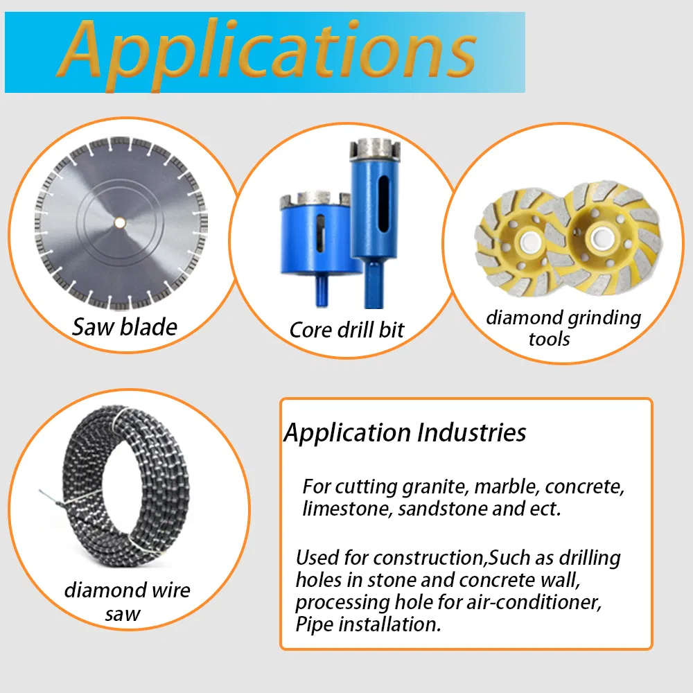 Hot Sale Diamond Core Drill Bit Segment Core Drill Diamond Segment Stone Diamond Grinding Segment
