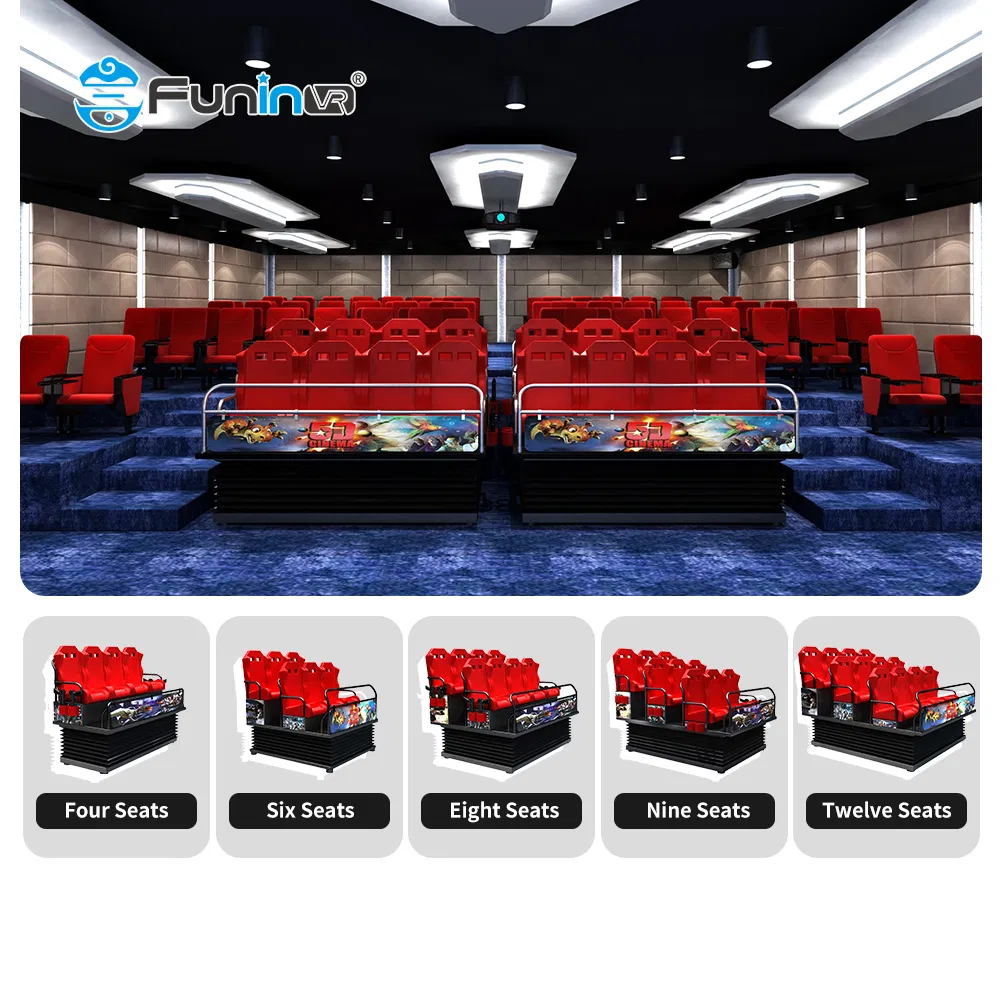 5D Motion Cinema System Indoor Amusement Dynamic Theater Chair