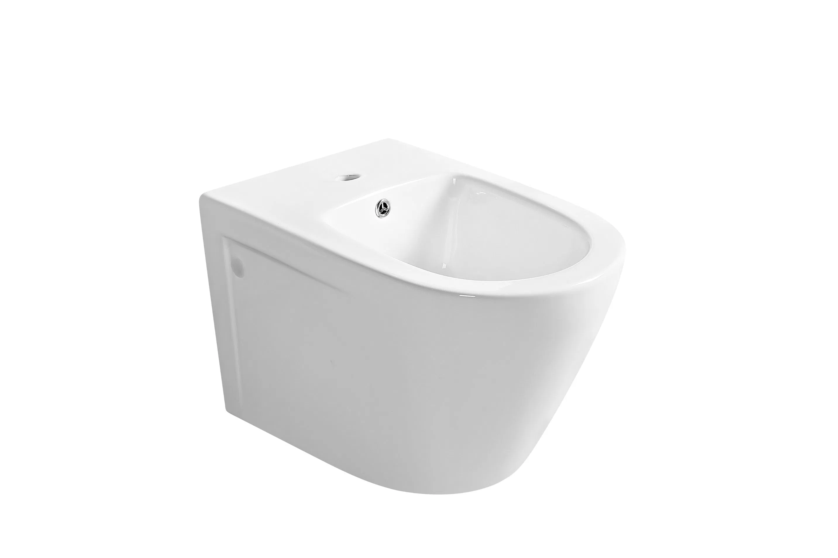 Horizontal Simple Concise Design Ceramic Bidet Wall Mounted Wall Hung Bidet