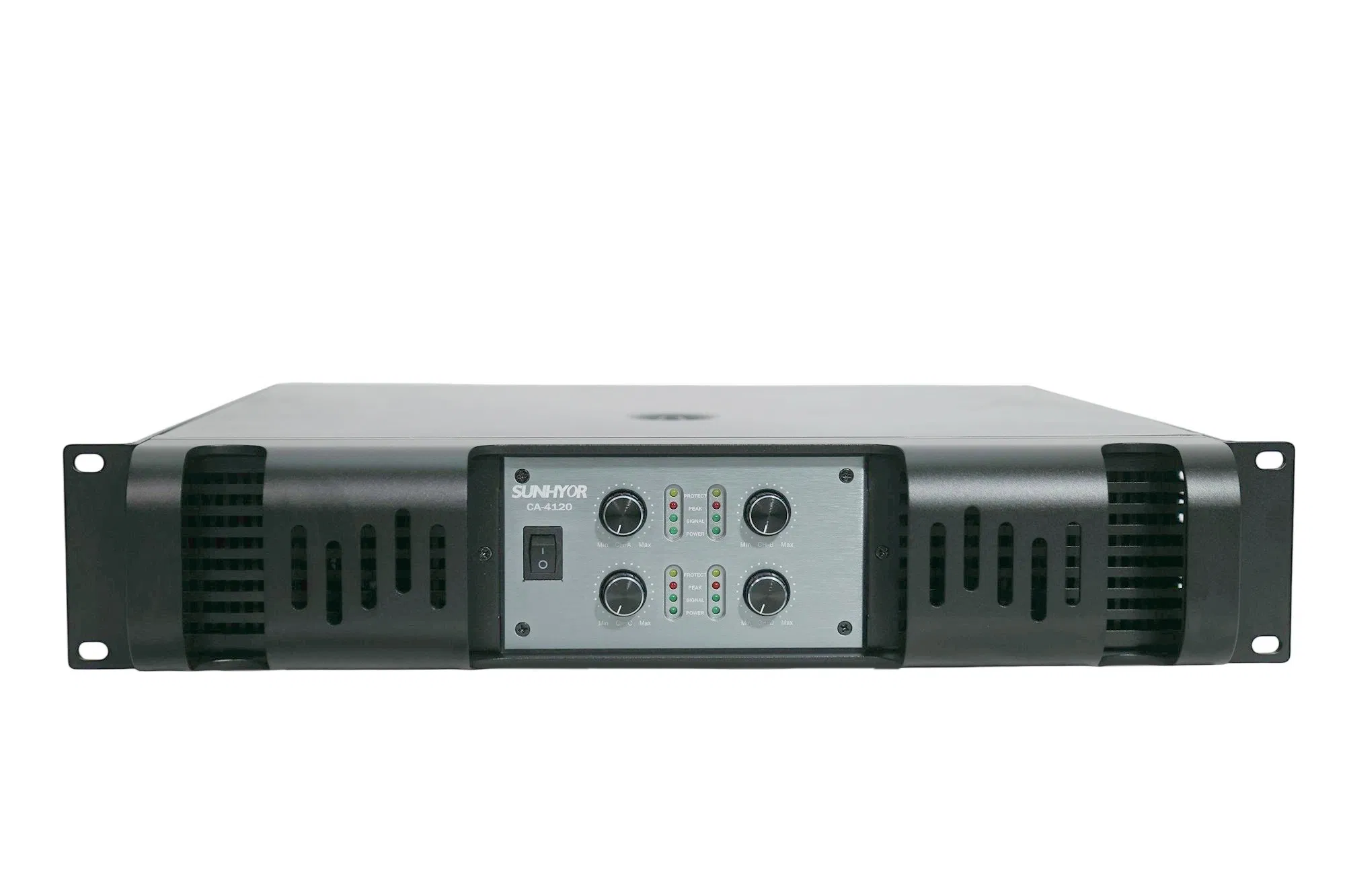 High Powerful New Arrival 4 Channels Audio Equipment Power Amplifier with Logo Panel Customization