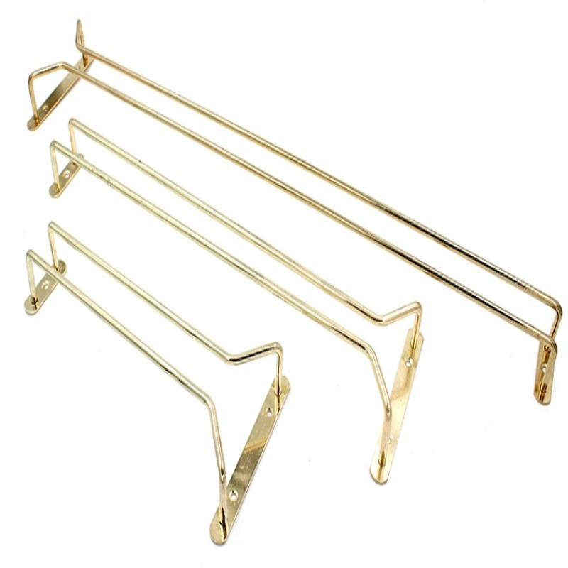 Plated Wine Glass Hanging Wire Rack Holder