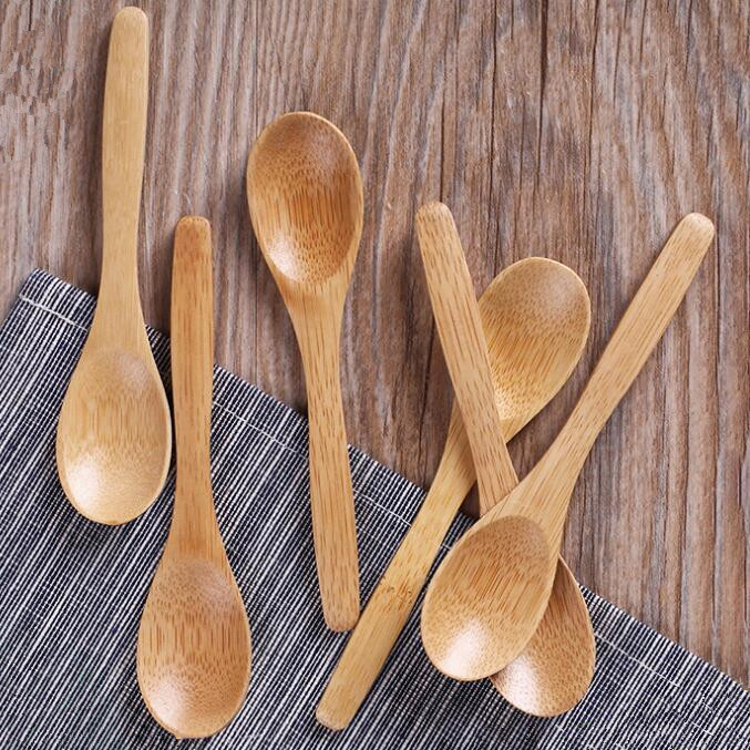Customize 9cm Small Tea Spoon Natural Bamboo Spoon