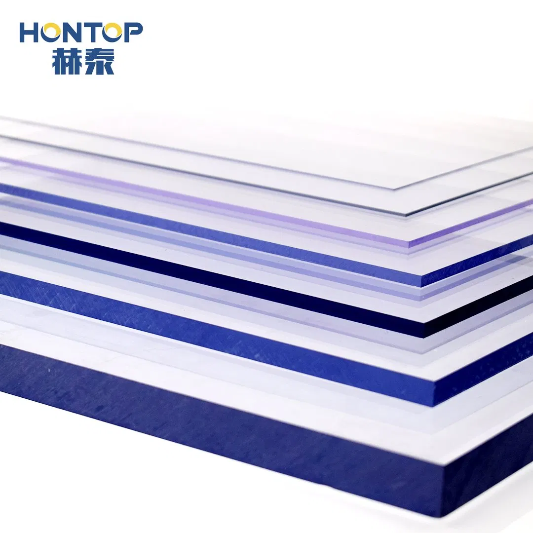 Clear 4X8FT Transparent Embossed Anti Scratch Diamond Crystal Board PC Frosted Policarbonato Plastic Panel Roofing Solid Textured Polycarbonate Sheet