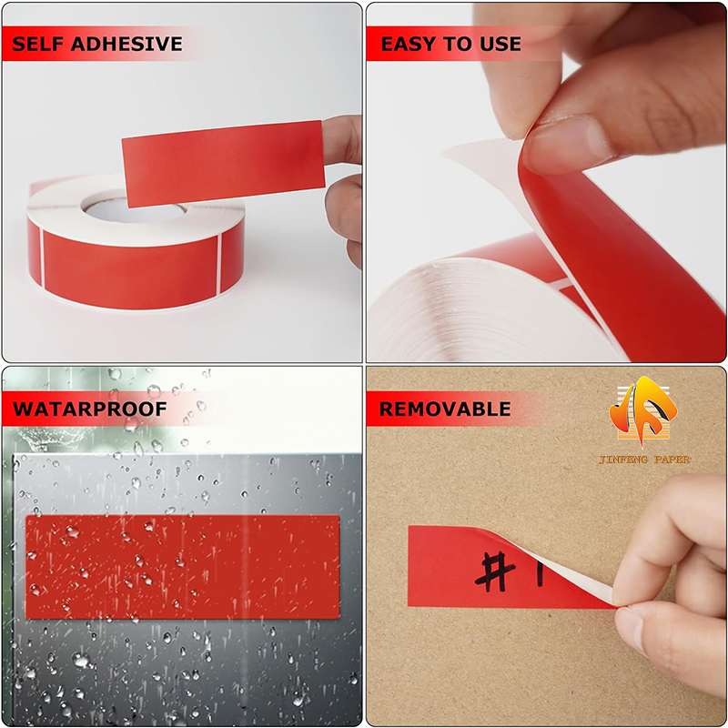 Custom Colorful Waterproof Self-Adhesive Barcode Labels for Marking