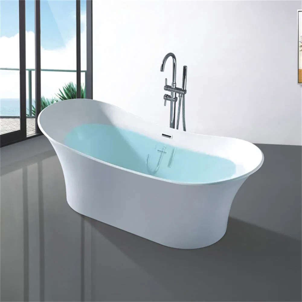 Freestanding Bathtub Factory Cheap Price 67 Inch Luxury Adult Soaking Tub Custom Colors Acrylic Indoor Bathroom Tubs