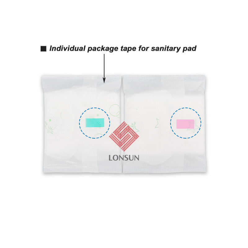 Release Easy Tape Sanitary Napkin Pads Individual Package Open Adhesive Tape PP Reseal Tape