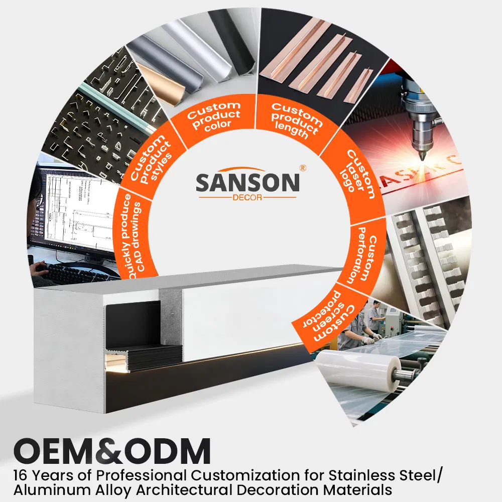 Integrated LED Lighting & Modern Slim Design, for Contemporary Living Room and Hotel Ambient Floor Light, Aluminum LED Skirting Board/Plinth