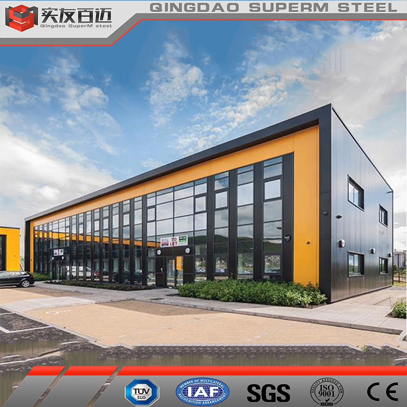 Construction Metal Frame Prefabricated Steel Structure Commercial Office Building