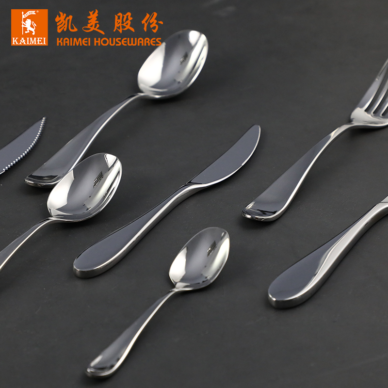 High Quality Stock Hotel Stainless Steel 18/0 18/10 Metal Cutlery Silver Flatware Tableware Set