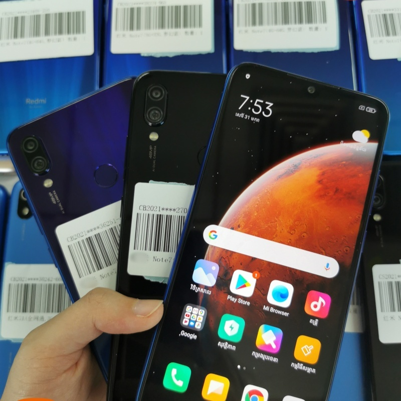 Wholesale Android Smartphones Cheap for Mi Note 7large Screen Devices Version CDMA LTE Cellular Coverage Unlock Mobile Phone Second-Hand Phone