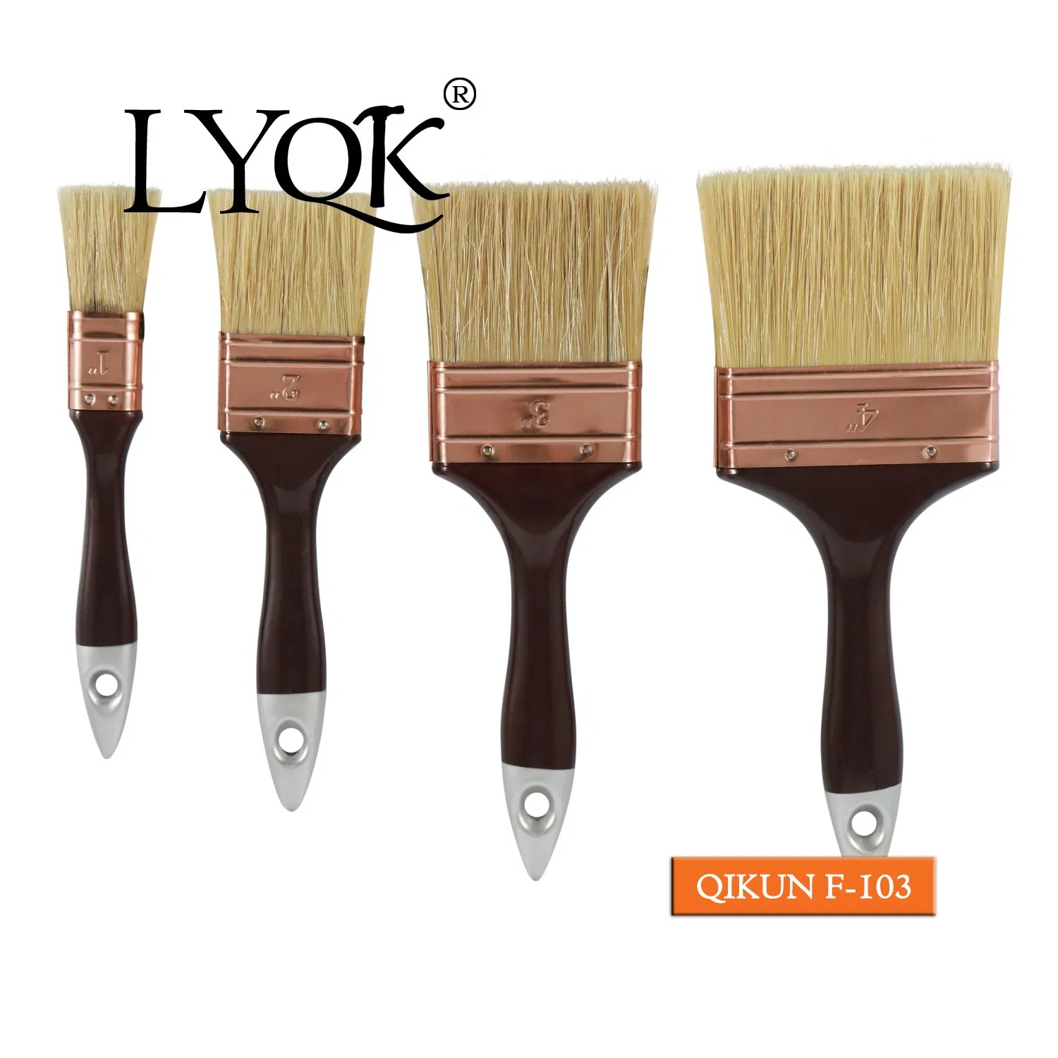 F-102 Hardware Decorate Paint Hand Tools Wooden Handle Bristle Roller Paint Brush