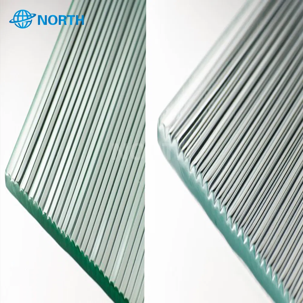 5mm 5.5mm 6mm 8mm 10mm Low Iron 1/4 Inch Spectrum Reed Pattern Glass for Partition