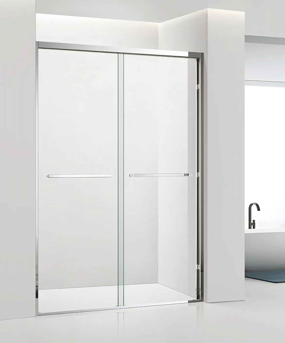 New Fashion High Quality Modern Bathroom Glass Shower Door with Seal Strip