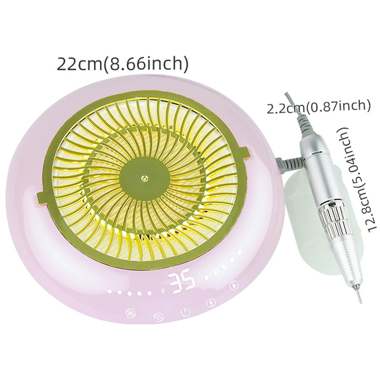 Beauty Salon Nail Dust Collector with Nail Drill 35000rpm Low Noise