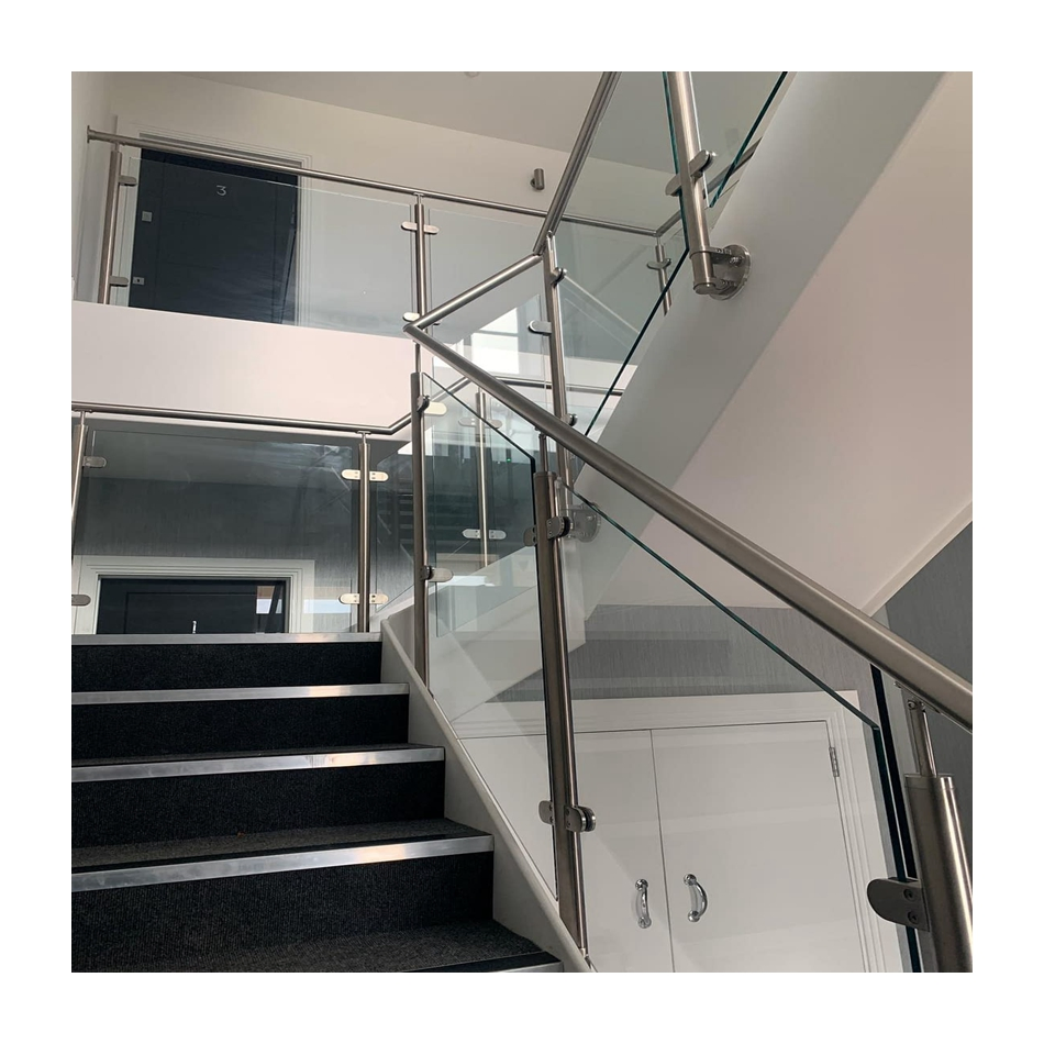 High End Balustrade Glass Style Frameless Glass Railing for Balcony