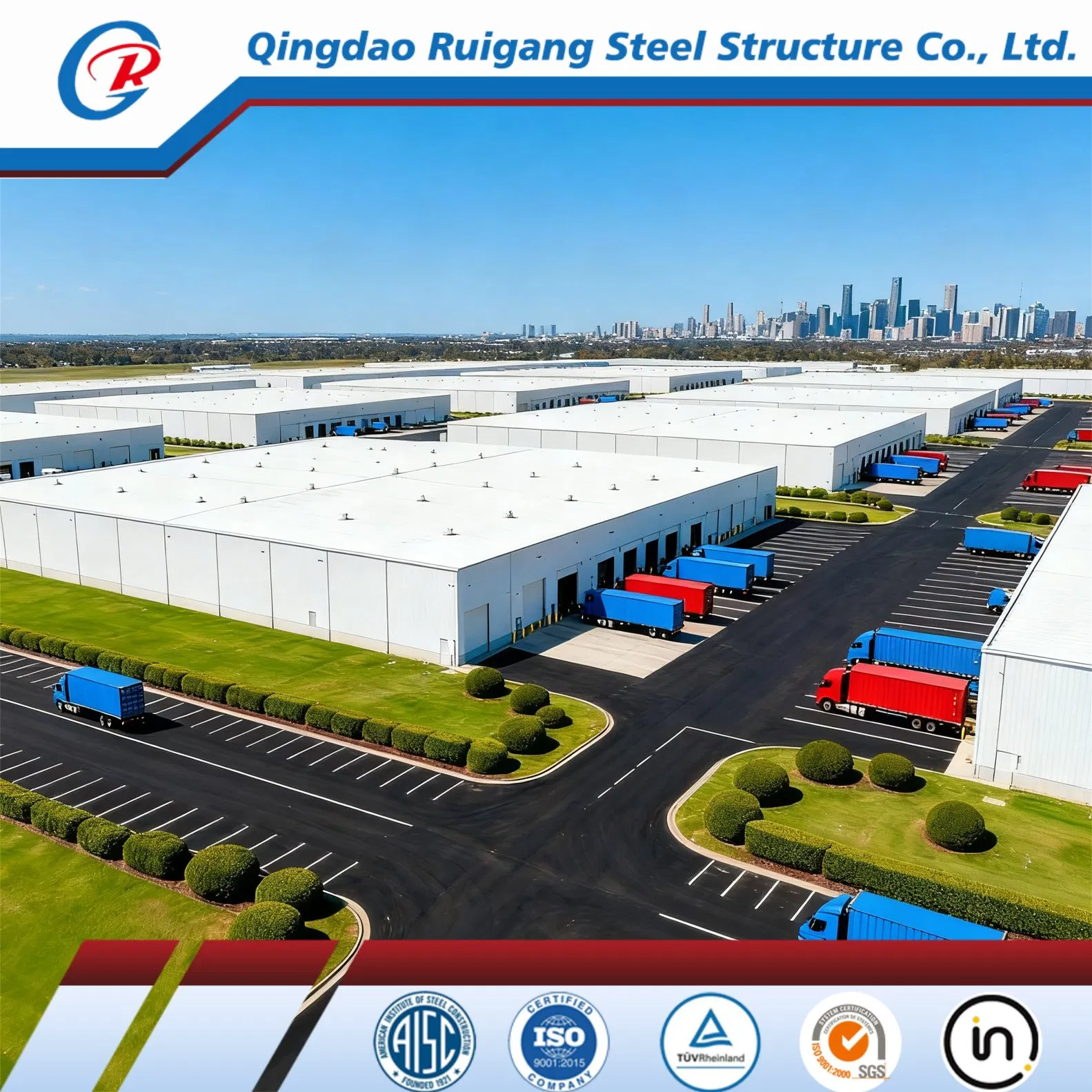 Steel Metal Building Shed Residential Garage /Workshop/Warehouse