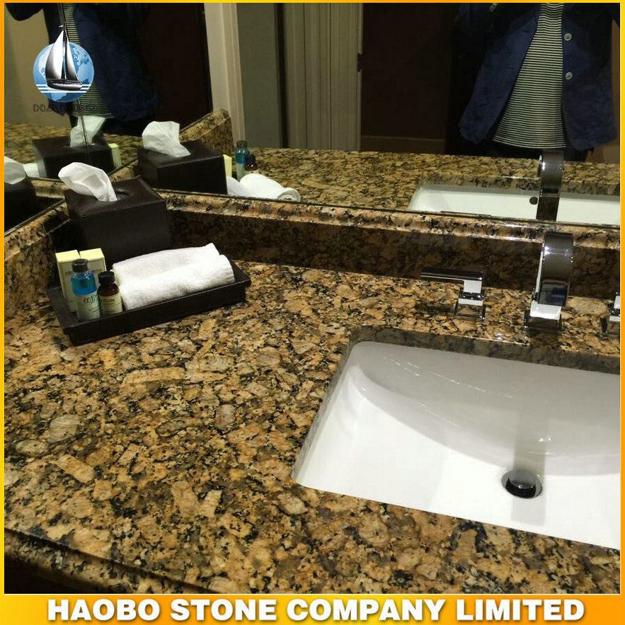 Giallo Fiorito Granite Countertop for Bathroom