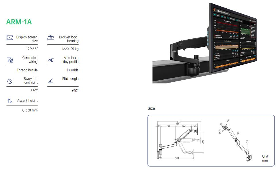 High Quality Aluminum Office Computer Monitor Stand