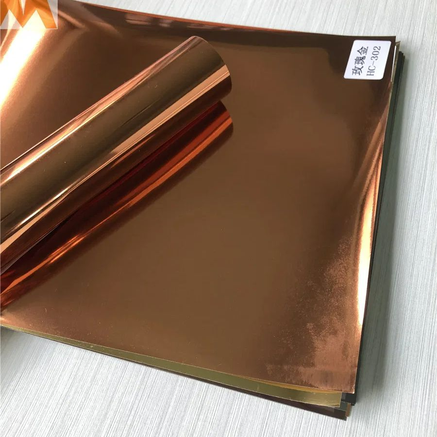 Glossy/Matte Decorative PVC Film with Metallic Color Wall Panel
