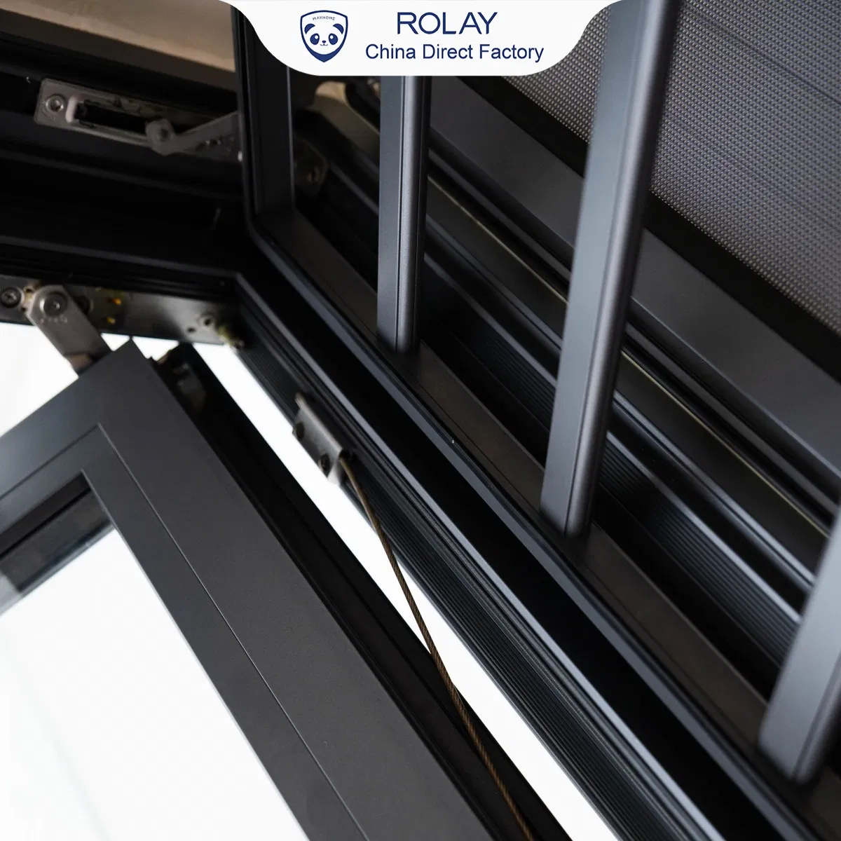 Rolay Aluminum Window Outward Swing Window Safety Glass Durable Soundproof Aluminum Casement Window The Best Aluminum Window Factories in Fosha