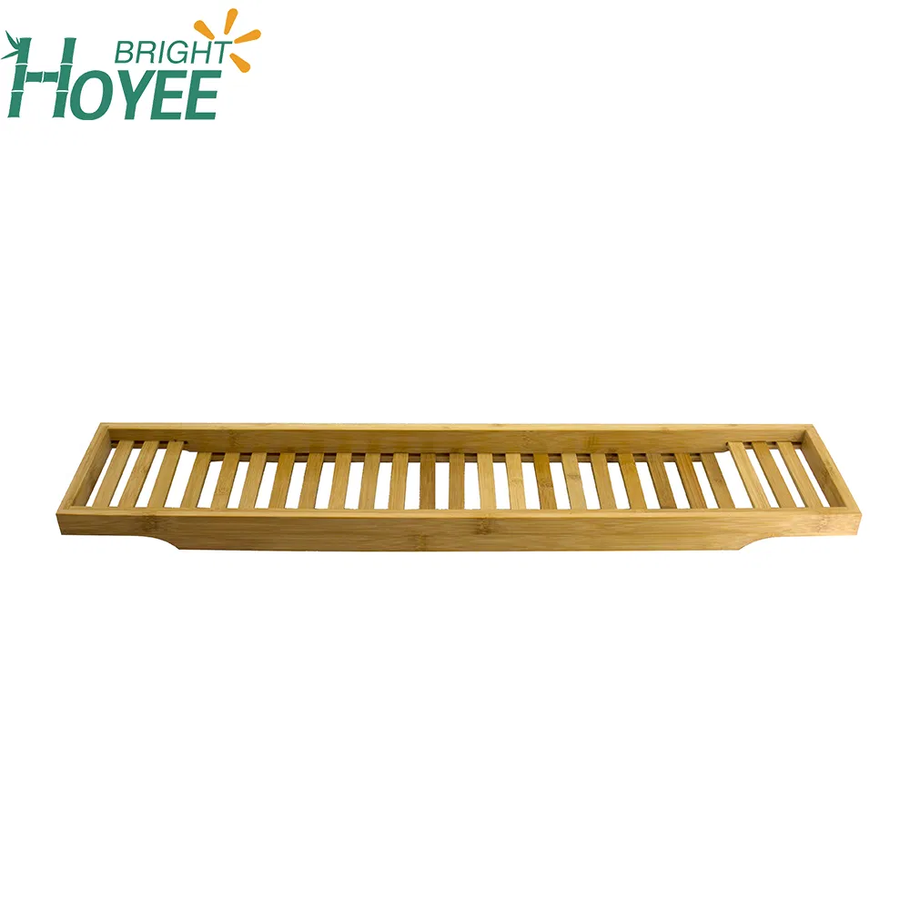 Modern Design Bamboo Bath Caddy Tray