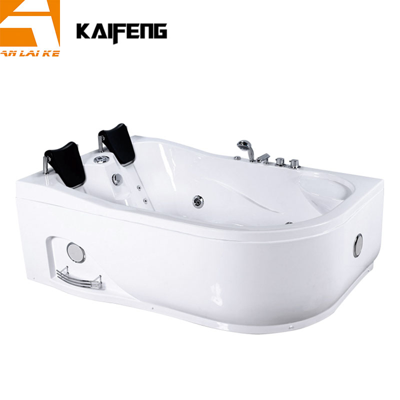 Двухместная белая ванна с гидромассажем KF-633L