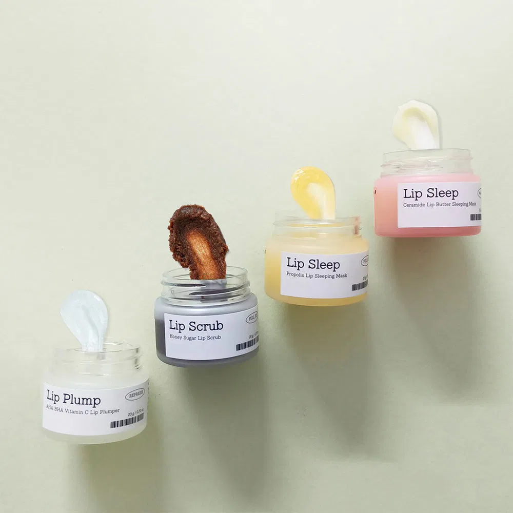 Private Label Vegan Organic Vitamin C Fruit Natural Shea Butter Lip Balm Chapstick Nourish Hydrate Lip Sleeping Mask