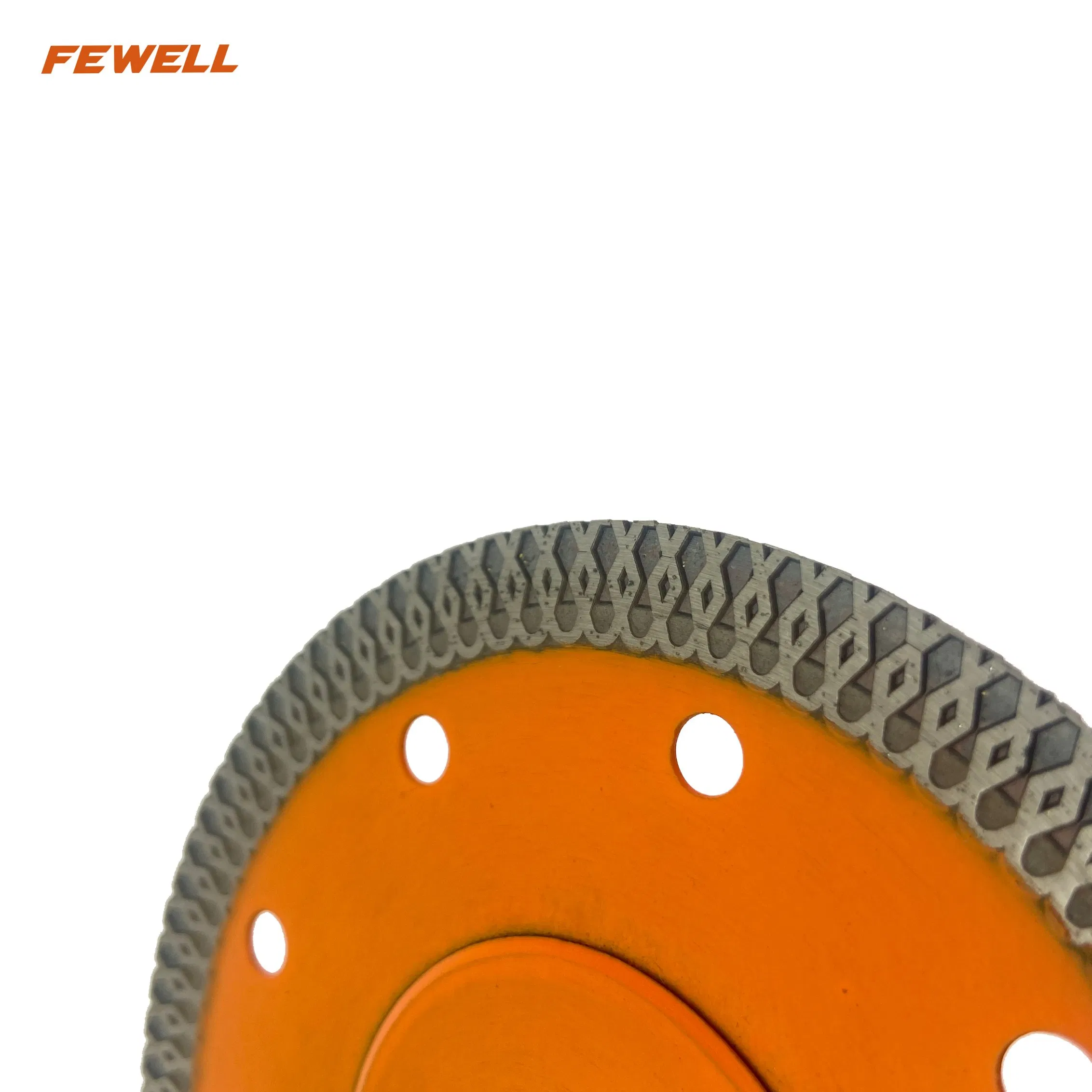 Hot Press 4.5inch 115*10*22.23mm 1.2 Thickness Super Ultra Thin Turbo Diamond Cutting Disc Saw Blade for Ceramic Tile Porcelain