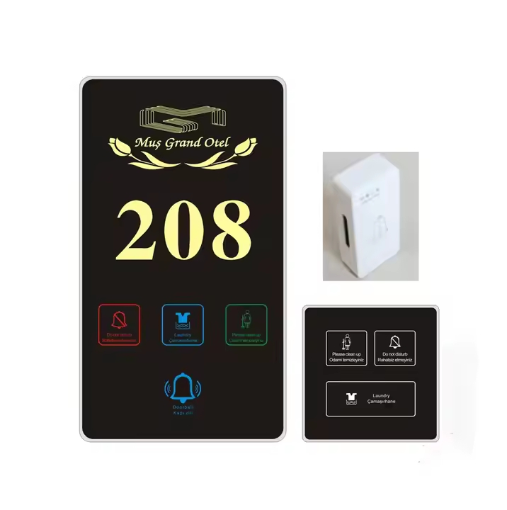 Modern Design Hotel Room Smart Switch System with Dnd Sign Doorplate Enhanced Door Access Control for Hotel Guests