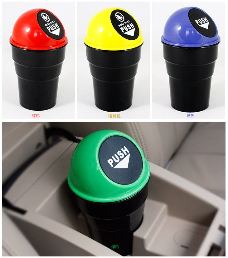 2 in 1 Multifunctional Household Storage Bin Mini Car Trash Can