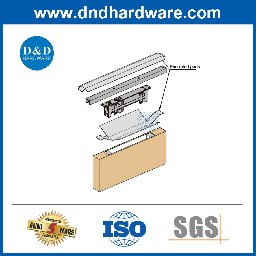 Concealed Door Closer Hardware Protection Kits Full Gasket for Safety