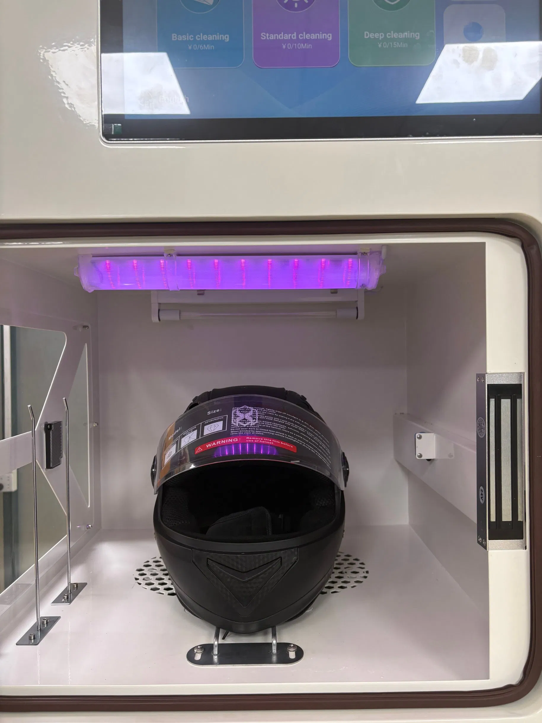 Professional Helmet Cleaning Machine with Self-Service Payment Kiosk Automatic Vending Machine