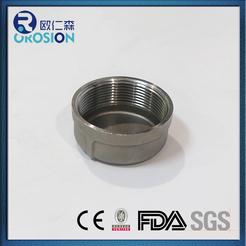 Durable Stainless Steel 304 316 Hexagon End Cap Connector for Pipe Systems