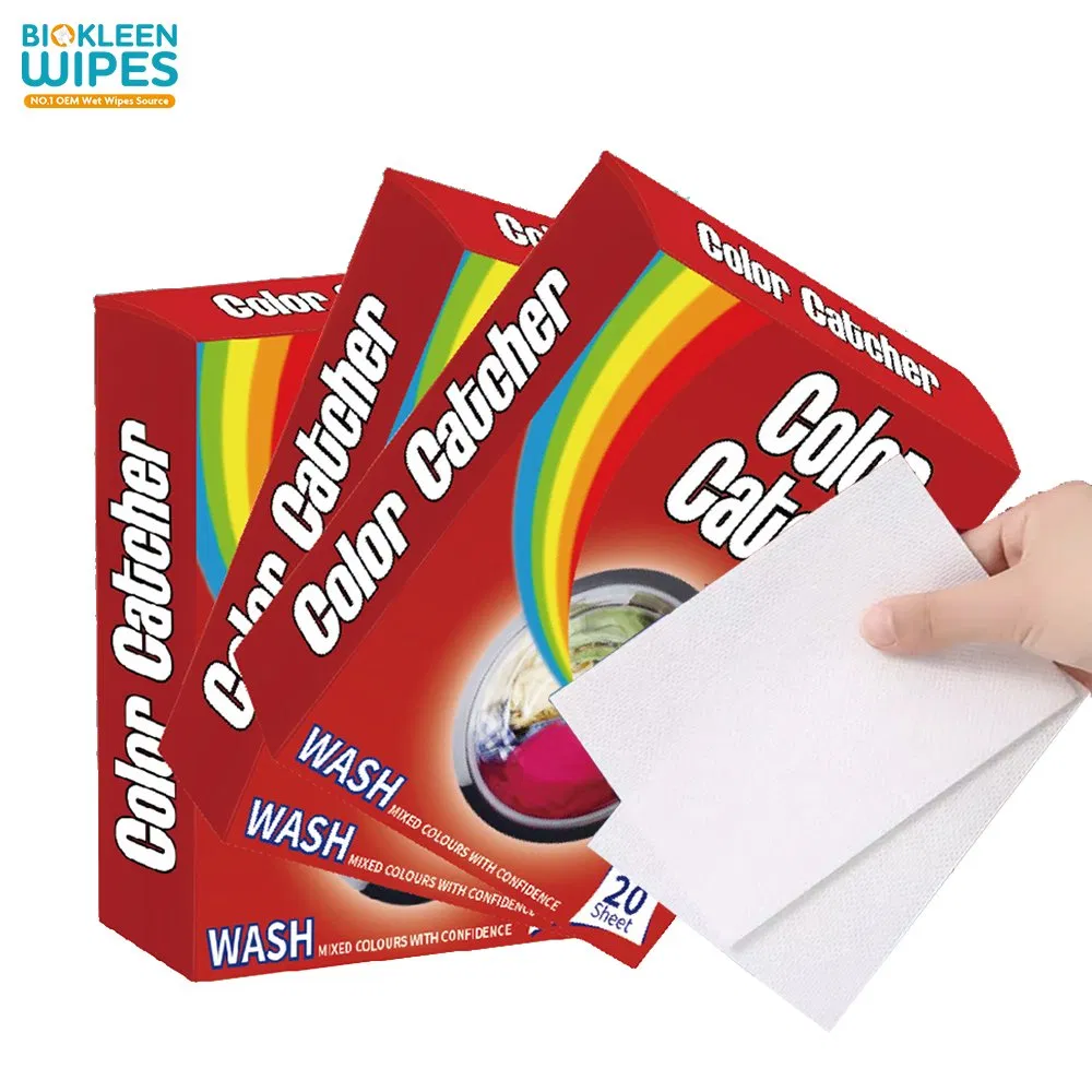 Biokleen Color Laundry Catcher Detergent Washing Soap Paper Dryer Dry Sheets Color Catcher for Laundry