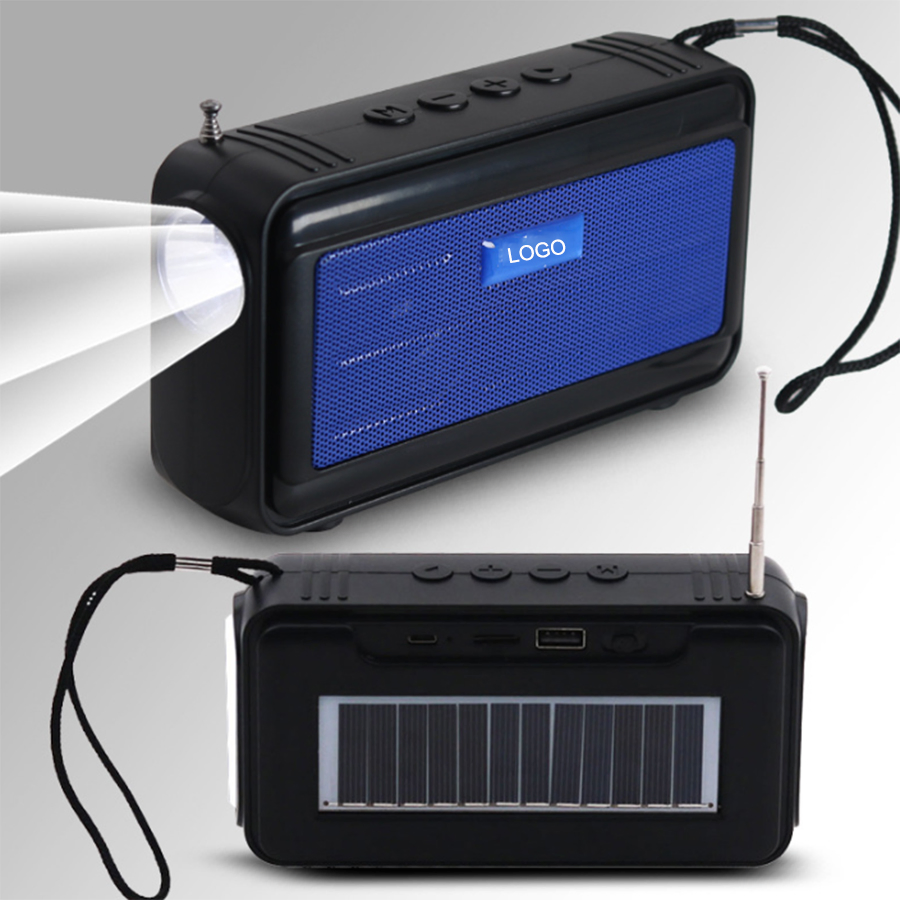 Портативная колонка с солнечной зарядкой, Bluetooth, FM, TWS