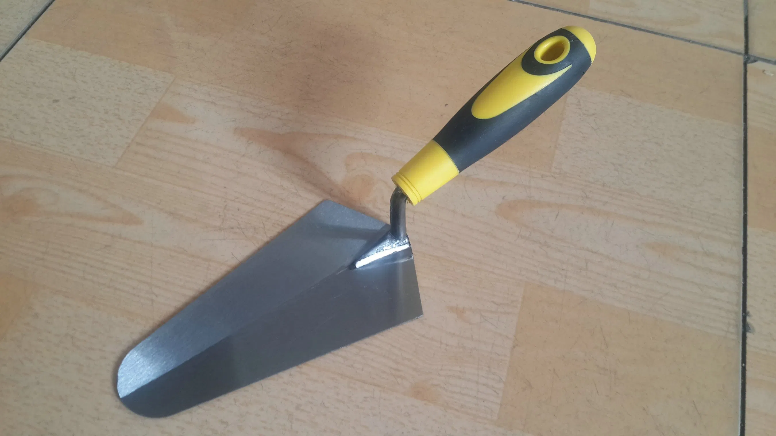 Carbon Steel Bricklaying Trowel Drywall with 4 Ears to Fix Stable with Handle