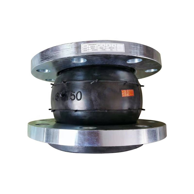 Steel Flange Connection Building Bridge EPDM Rubber Expansion Joint with Vacuum Ring