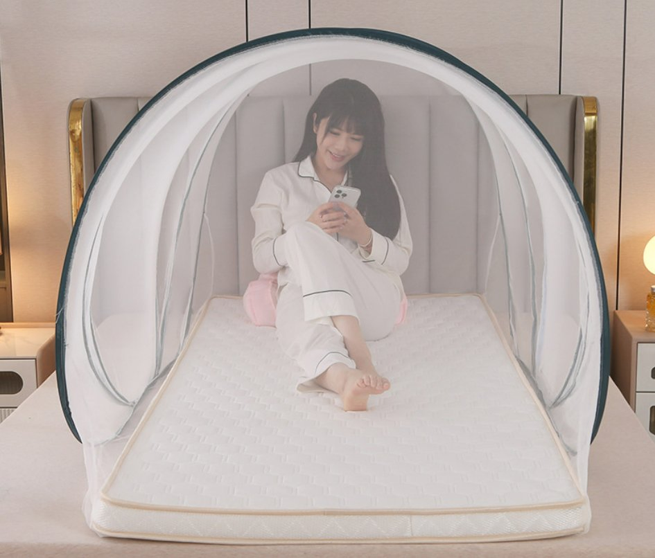 Single Person Automatic Summer Outdoor Pop-up Mosquito Net Tent Foldable & Waterproof with Ventilation