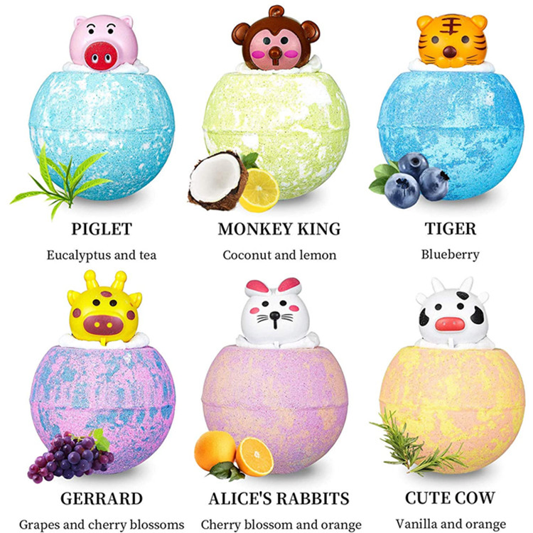 OEM Handmade Organic Natural Fizzy Kids Bath Bombs