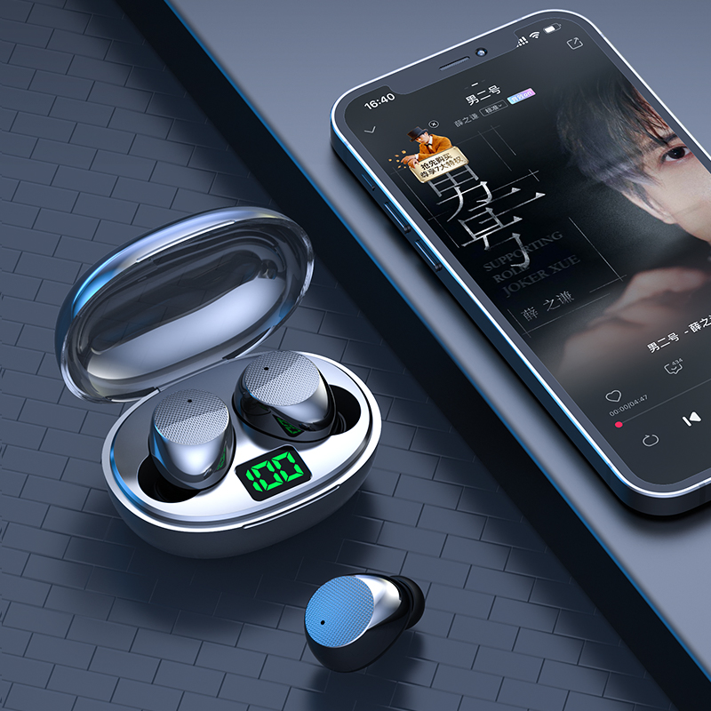 K20 in-Ear Headphones HiFi Stereo Tws Earphones Waterproof Bt 5.3 LED Display Wireless Bluetooth Earbuds