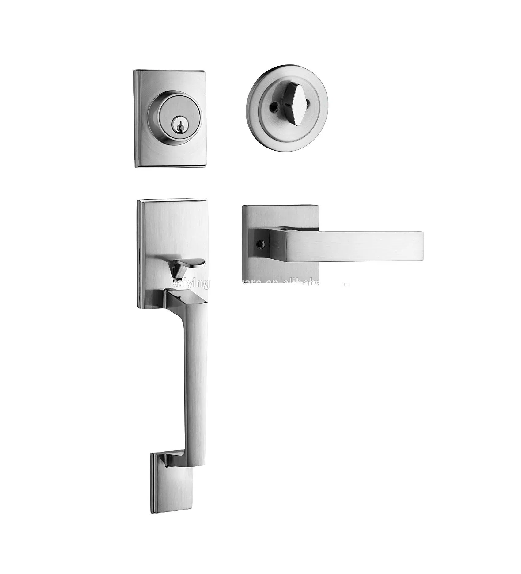 Private Villas Morden Luxury Style Handleset Lock, Zinc Alloy Handle Door Lock