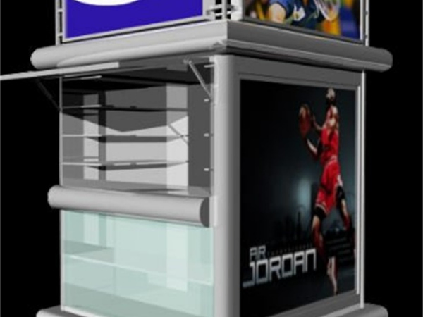 Assemble Simple and Advertising Outdoor LED Food Kiosk