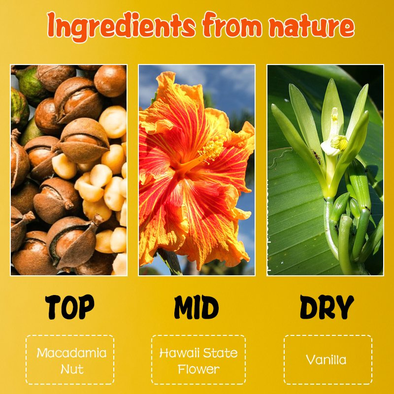 OEMODM Mild Non-Irritating Hawaiian Flower Spray Long-Acting Perfume Body Spray