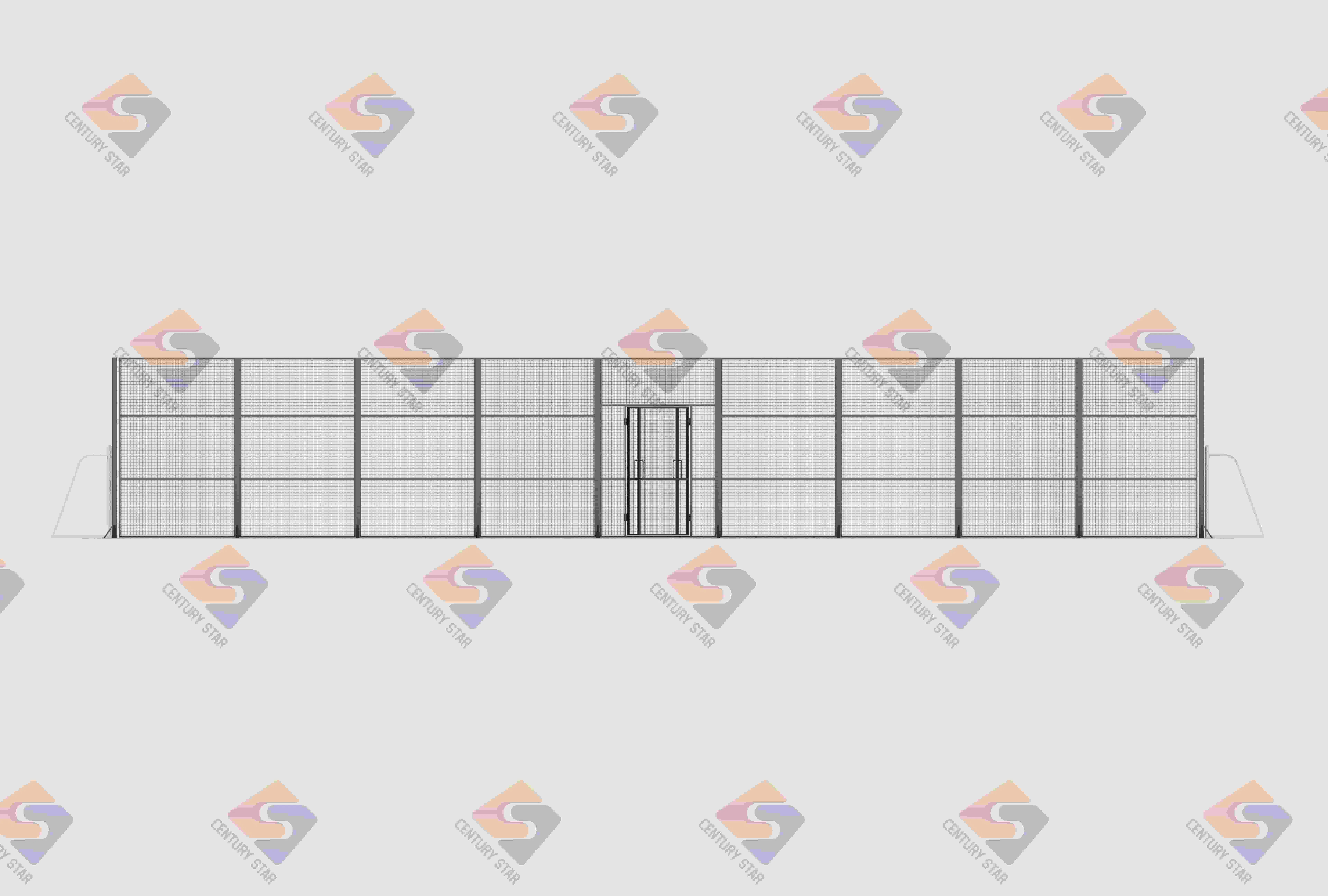 Galvanized Chain Link Soccer Fence Outdoor Football Field Barrier Mesh Heavy Duty Sports Court Fencing