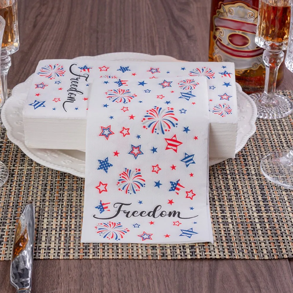Colorful Printed Airlaid Napkins for Parties