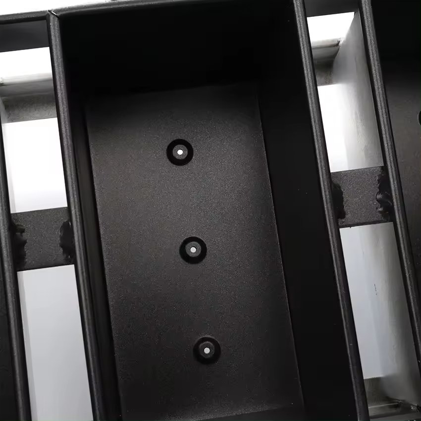 4 Straps 595X209X113mm Aluminum Alloy Non-Stick Commercial Loaf Pan with Lid